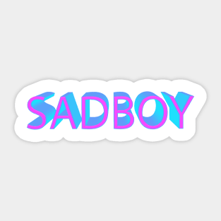 SAD BOY Vaporwave Sticker